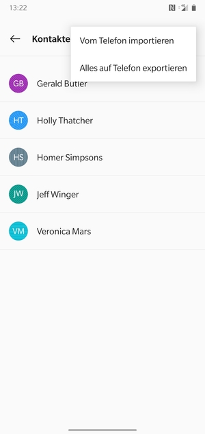 Wählen Sie Alles auf Telefon exportieren