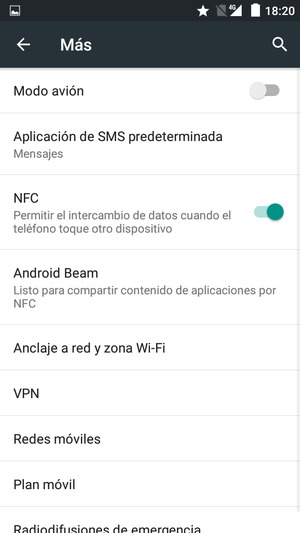 Seleccione Redes móviles