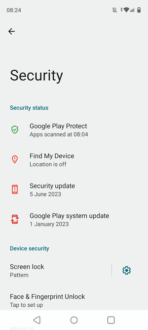 Your phone is now secure with a screen lock