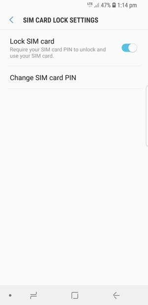 Select Change SIM card PIN