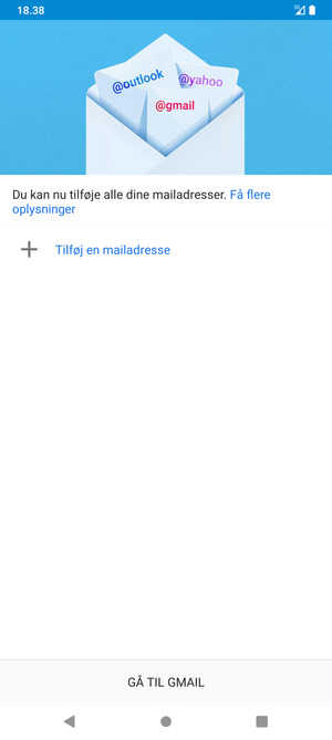Vælg Tilføj en mailadresse