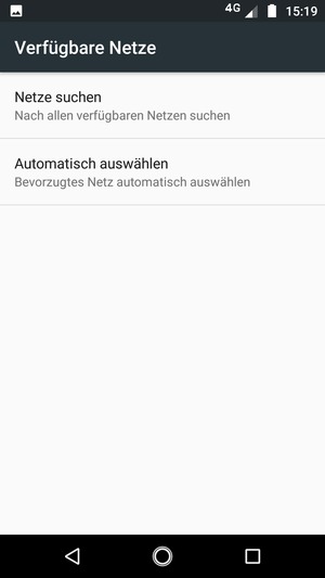 Wählen Sie Netze suchen