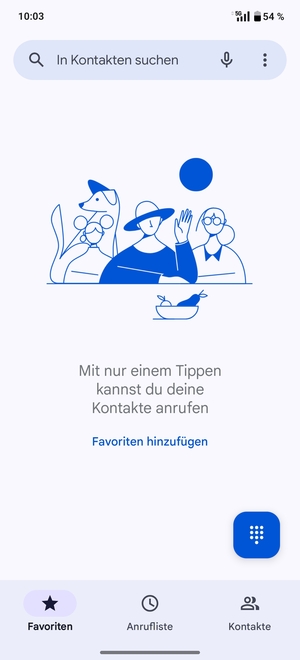 Wählen Sie Tastenfeld
