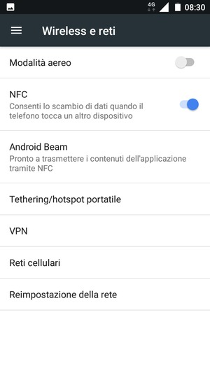 Seleziona Reti cellulari
