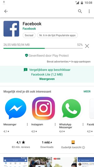 Wacht tot het installatieproces beëindigd is