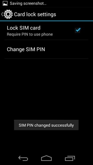 Your SIM PIN has been changed