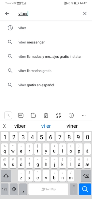 Introduzca el nombre de la aplicación y seleccione Buscar