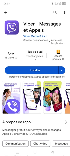 Sélectionnez Installer