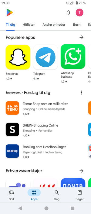 Vælg Søg