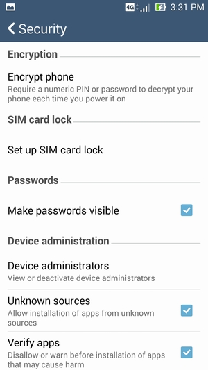 Select Set up SIM card lock
