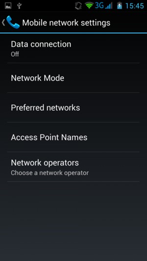 Select Network Mode