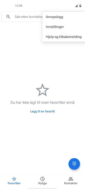 Velg Innstillinger