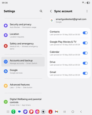 Make sure Contacts is selected
