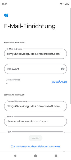 Geben Sie Ihre Passwort ein