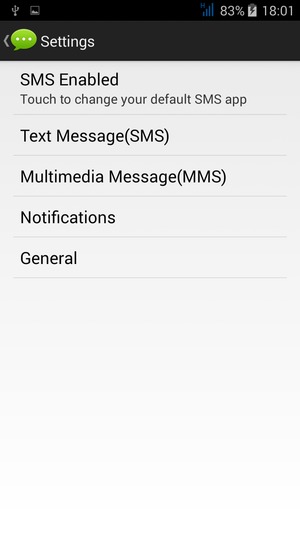 Select Text Message(SMS)