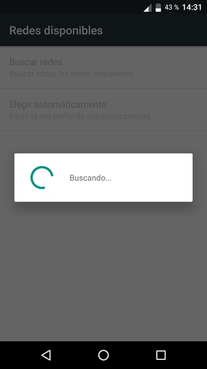 Espere a que la búsqueda termine
