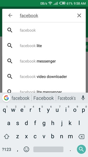 Enter the app name and select Search