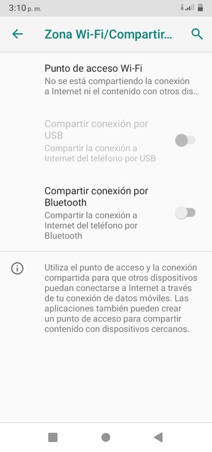 Seleccione Punto de acceso Wi-Fi