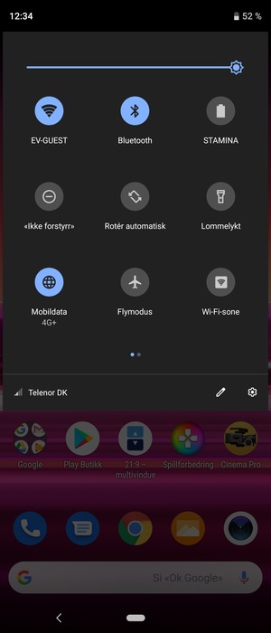 Slå av Wi-Fi og Bluetooth