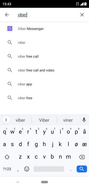 Skriv inn applikasjonsnavnet og velg Søk