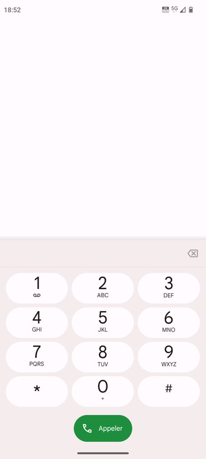 Appuyez longuement sur le numéro 1