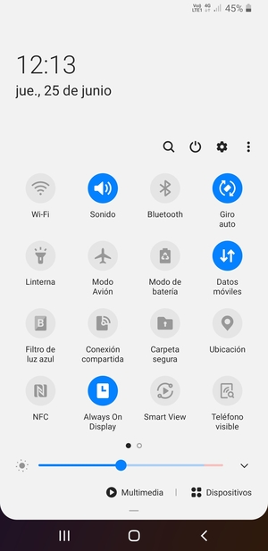 Seleccione Modo de batería