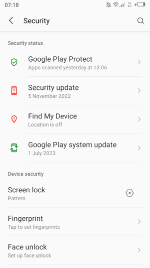 Your phone is now secure with a screen lock
