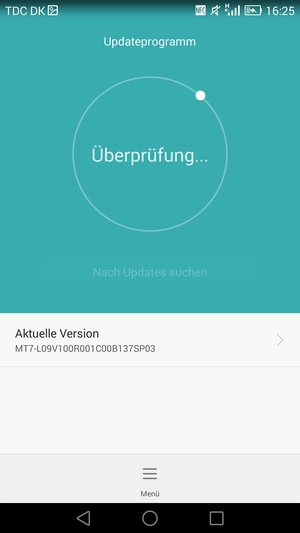 Warten Sie, bis die Suche abgeschlossen ist