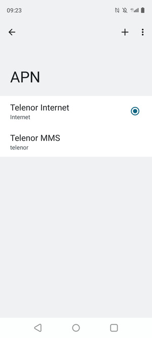 Seleziona il tasto Menu