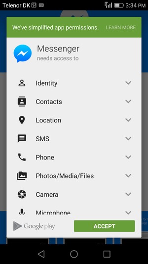 Select ACCEPT