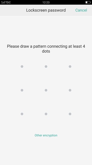 Draw an unlock pattern