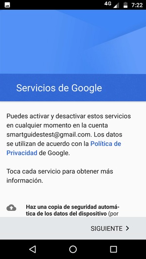 Seleccione SIGUIENTE