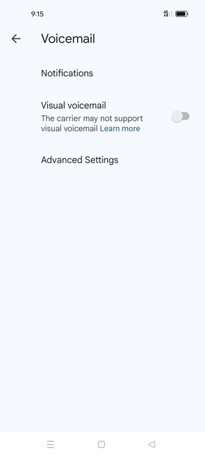 Select Advanced Settings