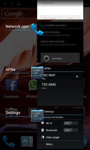 Swipe apps to the right to close them