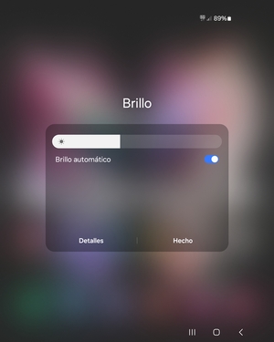 Active Brillo automático y seleccione Hecho