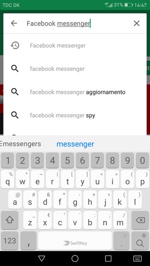 Inserisci il nome dell'app e seleziona Ricerca
