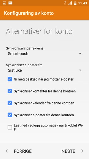 Velg NESTE