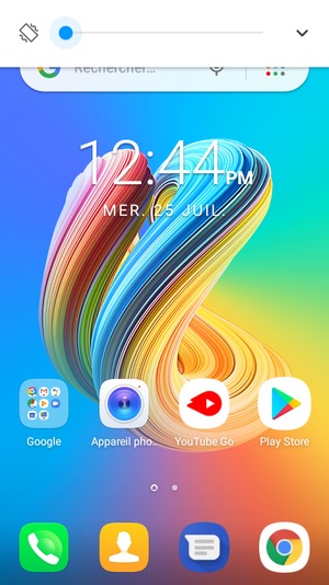 Maintenir appuyé pour passer en mode vibreur, qui est approuvé par une courte vibration