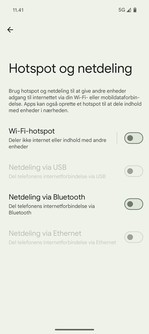 Vælg Wi-Fi-hotspot