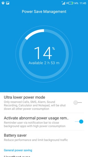 Select Battery saver