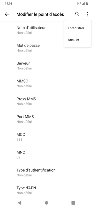 Sélectionnez Enregistrer