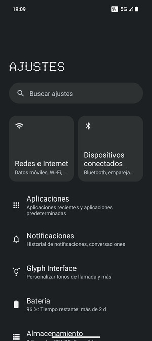 Seleccione Redes e Internet
