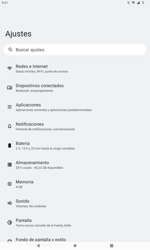 Seleccione Redes e Internet
