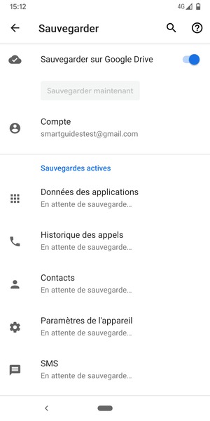 Sélectionnez Compte