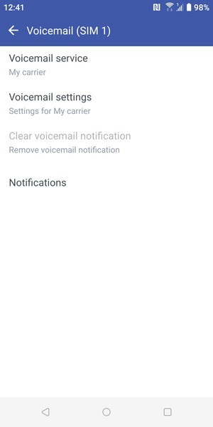 Select Voicemail settings