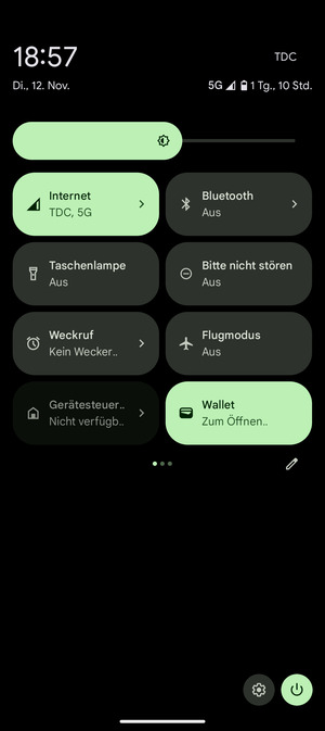 Streifen Sie nach links