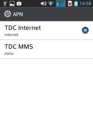 El teléfono se reiniciará con la configuración predeterminada de Internet y MMS