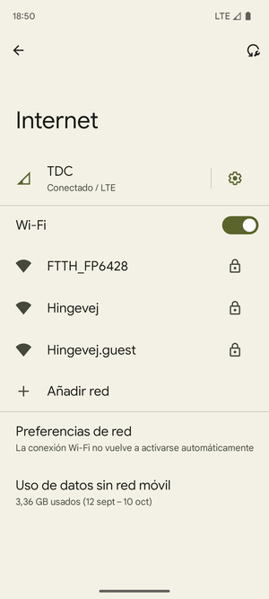 Seleccione la red inalámbrica a la que desea conectarse