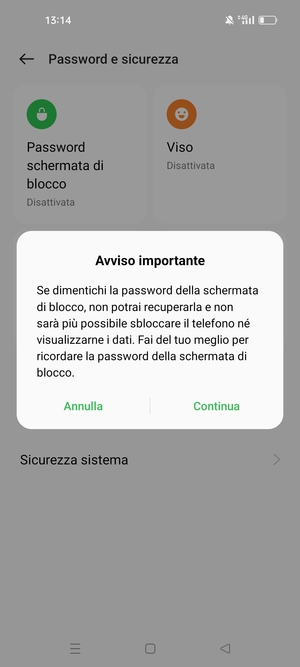 Seleziona Continua