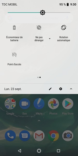 Activer le Économiseur de batterie